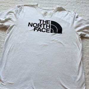 Men’s The North Face White T-Shirt with Black Logo